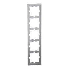 Schneider Electric MERTEN D-Life ötös keret, acél MEG4050-6536 Schneider villanyszerelés