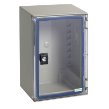 Schneider Electric NSYPLM32TG Thalassa PLM műanyag szekrény, átlátszó ajtóval, 310x215x160, IP66, szerelőlap nélkül villanyszerelés