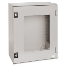 Schneider Electric NSYPLM75TG Thalassa PLM műanyag szekrény, átlátszó ajtóval, 747x536x300, IP66, szerelőlap nélkül villanyszerelés