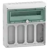 Schneider Electric Schneider 13188 MUREVA (Kaedra) Kiselosztó, átlátszó ajtó, 1x18 modul+4 nyílás