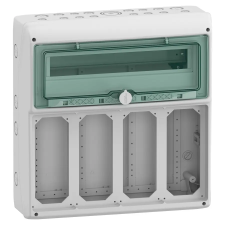 Schneider Electric Schneider 13188 MUREVA (Kaedra) Kiselosztó, átlátszó ajtó, 1x18 modul+4 nyílás villanyszerelés