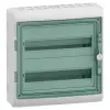Schneider Electric Schneider 13434 MUREVA (Kaedra) Kiselosztó, átlátszó ajtó, 2x18 modul
