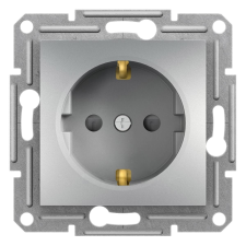 Schneider Electric Schneider Asfora 2P+F Csatlakozóaljzat, Gyermekvédelemmel, Csavaros, Alumínium villanyszerelés