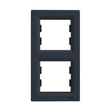 Schneider Electric Schneider Electric Asfora EPH5810271 Kettes keret, függőleges, antracit ( EPH5810271 ). villanyszerelés