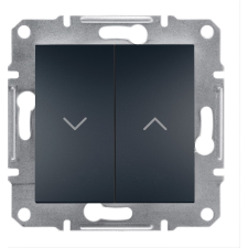Schneider Electric Schneider EPH1300571 ASFORA rugós bekötésű antracit redőnykapcsoló (EPH1300571) villanyszerelés