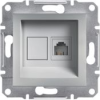 Schneider Electric Schneider EPH4100161 ASFORA alumínium 1xRJ11 telefon aljzat (EPH4100161)