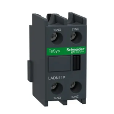 Schneider Electric SCHNEIDER LADN11P Segédérintkező blokk, homloklapi, 1Z+1NY, 4P kontaktorhoz, EN50012 villanyszerelés
