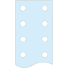 Schneider Electric Schneider LVS04518 Lyukasztott függőleges lapos sín, 80x5mm