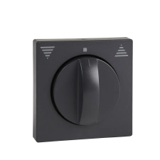 Schneider Electric Schneider MTN569814 MERTEN Fedlap, forgatógombos redőnynyomóhoz, System-M, antracit villanyszerelés