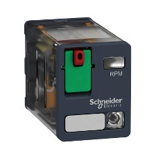 Schneider Electric Schneider RPM22B7 Zelio RPM teljesítményrelé, 2CO, 15A, 24VAC, tesztgomb, LED villanyszerelés
