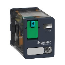 Schneider Electric Schneider RPM22FD Zelio RPM teljesítményrelé, 2CO, 15A, 110VDC, tesztgomb, LED villanyszerelés