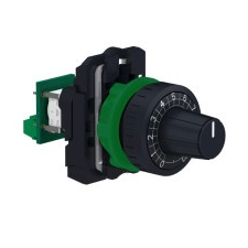 Schneider Electric Schneider XB5AD912R470K Harmony komplett műanyag potencióméter, Ø22, 470 kOhm villanyszerelés
