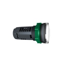 Schneider Electric Schneider XB5EVB1 Harmony műanyag monolitikus LED jelzőlámpa, Ø22, 24VAC/DC, fehér villanyszerelés