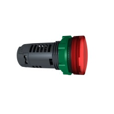 Schneider Electric Schneider XB5EVB4 Harmony műanyag monolitikus LED jelzőlámpa, Ø22, 24VAC/DC, piros villanyszerelés