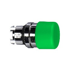 Schneider Electric Schneider ZB4BC34 Harmony fém Ø30 gombafejű nyomógomb fej, Ø22, visszatérő, zöld villanyszerelés