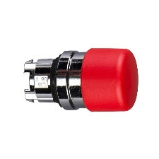 Schneider Electric Schneider ZB4BC44 Harmony fém Ø30 gombafejű nyomógomb fej, Ø22, visszatérő, piros villanyszerelés