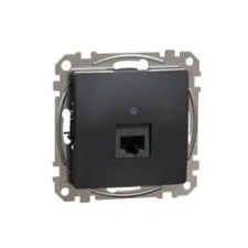 Schneider Electric Sedna Design 1xRJ45 Cat5e UTP aljzat, antracit villanyszerelés