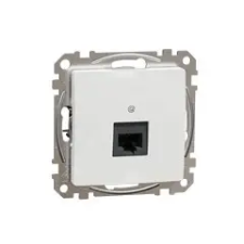 Schneider Electric Sedna Design 1xRJ45 Cat6 UTP aljzat, fehér villanyszerelés