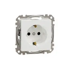 Schneider Electric Sedna Design 2P+F csatlakozóaljzat biztonsági zsaluval, rugós bekötés, 16A, fehér villanyszerelés