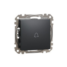 Schneider Electric Sedna Design Egypólusú nyomó csengőjellel, rugós bekötés, 10A, antracit világítási kellék