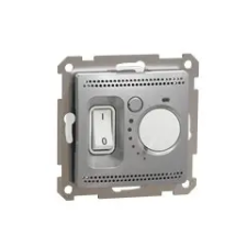 Schneider Electric Sedna Design Szobatermosztát, 10A, alumínium villanyszerelés