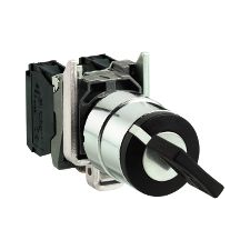 Schneider Electric XB4BG21 kulcskapcsoló Fekete, Acél 1 db (XB4BG21) villanyszerelés