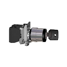 Schneider Electric XB4BG41 kulcskapcsoló Fekete, Acél 1 db (XB4BG41) villanyszerelés