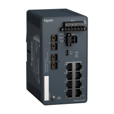 Schneider Electric Zrt. Modicon switch, menedzselhető, 8TX/2FX-SM-Harsh MCSESM103F2CS1H Schneider villanyszerelés