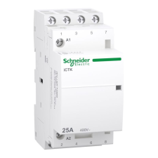 Schneider Electric Zrt. Schneider ACTI9 iCTK kontaktor, 25A, 4NO, 400VAC (A9C40425) villanyszerelés
