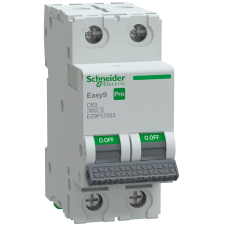 Schneider Electric Zrt. Schneider Easy9 Pro kismegszakító 2P C 63A (EZ9F57263) villanyszerelés
