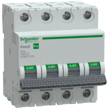 Schneider Electric Zrt. Schneider Easy9 Pro kismegszakító 4P B 10A (EZ9F27410) villanyszerelés