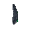 Schneider Electric Zrt. Schneider Electric Harmony Solid State Relays - SSL1A12JDPV - SSL komplett sorkapocs szilárdtestrelé foglalattal, nullfeszültségű kapcsolás, 1NO, 24...280VAC, 2A, 12VDC, csavaros