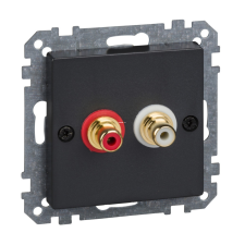 Schneider Electric Zrt. Schneider Merten audio csatlakozóaljzat (RCA), antracit (System-M) villanyszerelés