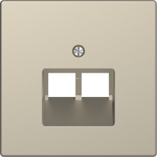 Schneider Electric Zrt. Schneider Merten fedlap, 2xRJ45 aljzathoz, szahara (System Design) villanyszerelés