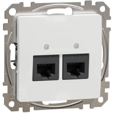 Schneider Electric Zrt. Schneider SDD111452 fehér SDD 2xRJ45 Cat5e UTP aljzat villanyszerelés
