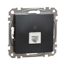 Schneider Electric Zrt. Schneider Sedna 1xRJ11 aljzat, antracit villanyszerelés