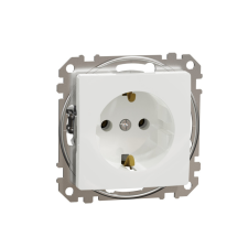 Schneider Electric Zrt. Schneider Sedna 2P+F csatlakozóaljzat, rugós bekötés, 16A, fehér villanyszerelés
