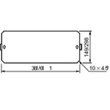 Schneider Electric Zrt. Szerelőlap NSYPMP500DLP Schneider villanyszerelés
