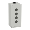 Schneider Electric Zrt. XAPD3504 Harmony XAP, üres tokozat, szürke, 4 lyuk, M25 Schneider