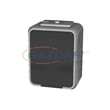 SCHNEIDER/ELSO 455009 2P+F csatlakozóaljzat csapófedéllel, falon kívüli, IP44, szürke villanyszerelés