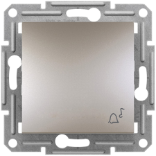 SCHNEIDER EPH0800169 ASFORA csengőjel/rugós bekötésű/bronz egypólusú nyomó villanyszerelés