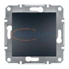 SCHNEIDER EPH0800371 ASFORA Egypólusú nyomókapcsoló, csavaros bekötés, antracit (101N) villanyszerelés