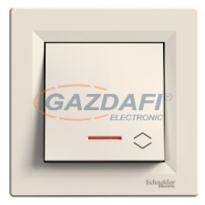SCHNEIDER EPH1500323 ASFORA Váltókapcsoló, jelzőfényes, csavaros bekötés, bézs villanyszerelés