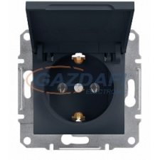 SCHNEIDER EPH3100171 ASFORA 2P+F csatlakozóaljzat, csapfedeles, csavaros, antracit villanyszerelés