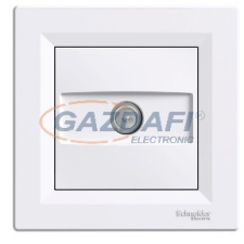 SCHNEIDER EPH3200221 ASFORA TV aljzat, átmenő, 4 dB, fehér villanyszerelés