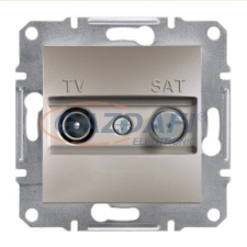 SCHNEIDER EPH3400169 ASFORA TV/SAT aljzat, végzáró, 1 dB, bronz villanyszerelés