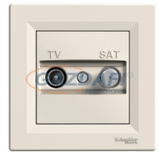 SCHNEIDER EPH3400223 ASFORA TV/SAT aljzat, átmenő, 4 dB, bézs villanyszerelés