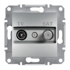 SCHNEIDER EPH3400361 ASFORA TV/SAT aljzat, átmenő, 8 dB, alumínium villanyszerelés