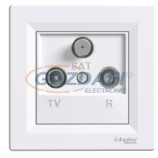 SCHNEIDER EPH3500121 ASFORA TV/R/SAT aljzat, végzáró, 1 dB, fehér villanyszerelés