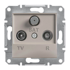 SCHNEIDER EPH3500269 ASFORA TV/R/SAT aljzat, átmenő, 4 dB, bronz villanyszerelés